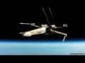 Star Wars fans launch X-wing into the stratosphere Star Wars fans launch X-wing into the stratosphere
