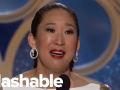 Sandra Oh Makes History At The 2019 Golden Globes, And She Thanks Her Parents In Korean Sandra Oh Makes History At The 2019 Golden Globes, And She Thanks Her Parents In Korean